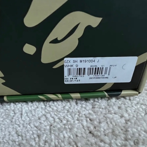 Bathing Ape Red/White/Blue Bape Sta Size 9 - Picture 4 of 4